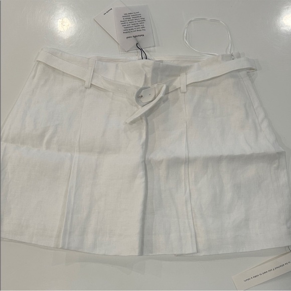 NWT • Reformation Rory white linen skirt - Picture 5 of 11